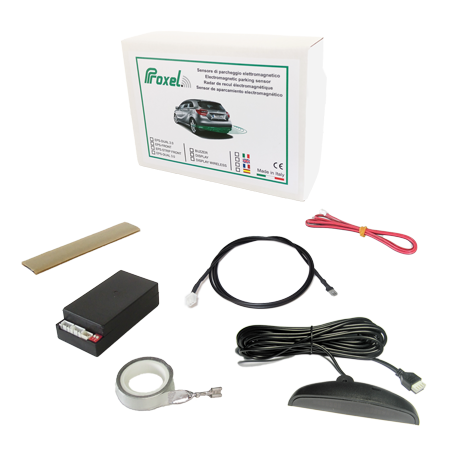 Invisible electromagnetic rear parking sensors with display Proxel invisible parking sensors display