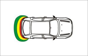 Zone radar de recul électromagnétique